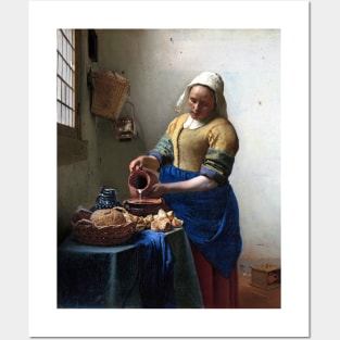 High Resolution Johannes Vermeer The Milkmaid 1658 Posters and Art